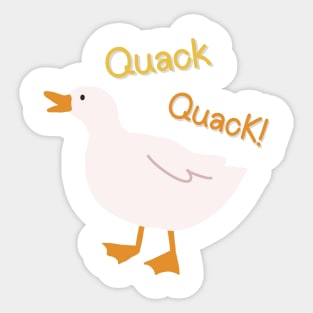 Duck quacking Sticker